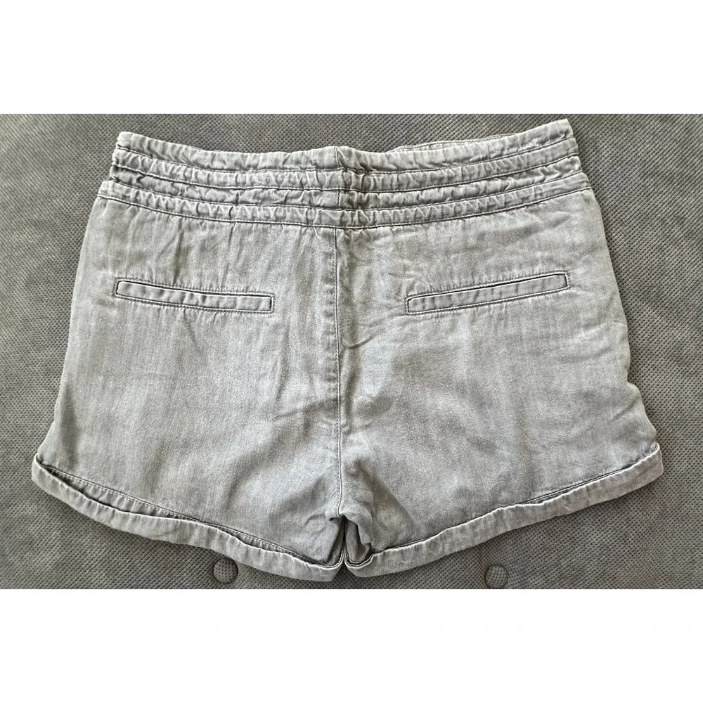 Helmut Lang Silky Wash Grey Shorts Woman's Size‎ 26 Tencel Soft